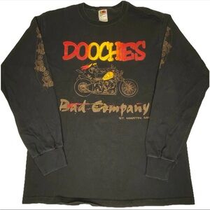 Doochies Bad Company Minnesota Long Sleeve Tshirt Biker Motorcycle Sturgis